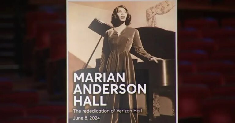 Verizon Hall no more: Venue to be rededicated as Marian Anderson Hall