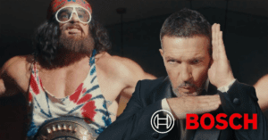 Read more about the article Get a sneak peek of Antonio Banderas & Macho Man Randy Savage in Super Bowl ad for Bosch!